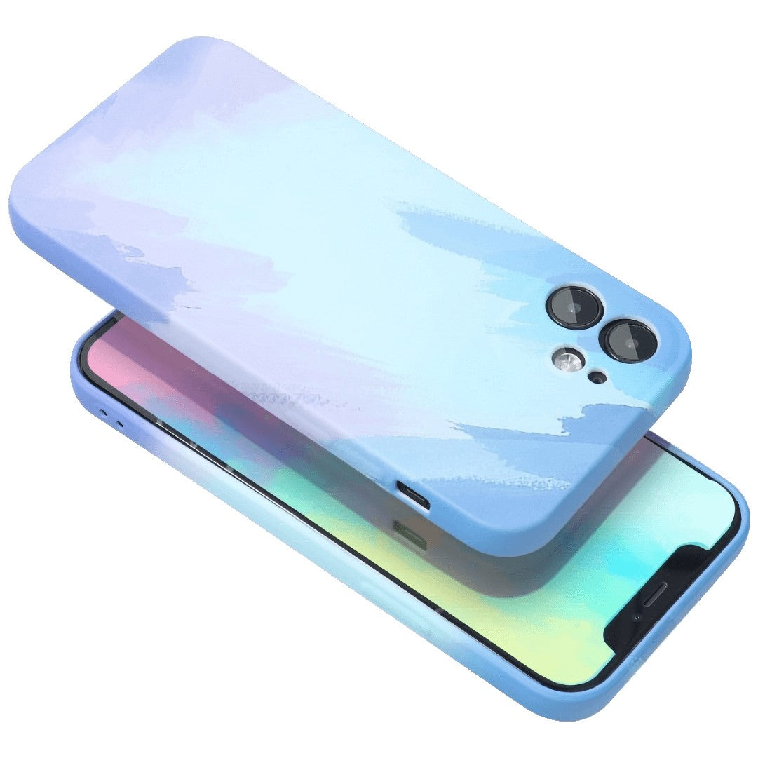 Husa protectie Flippy compatibila cu Apple iPhone XR Tpu Ombre, Albastru/Bleu/Mov - vivimall.ro
