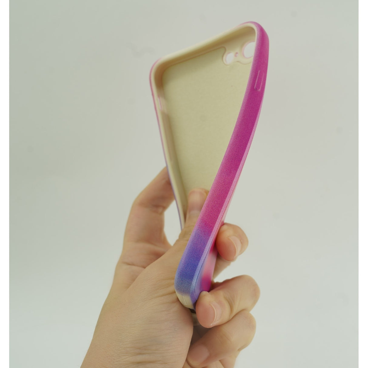 Husa protectie Flippy compatibila cu Apple iPhone XR Tpu Ombre, Roz/Mov - vivimall.ro