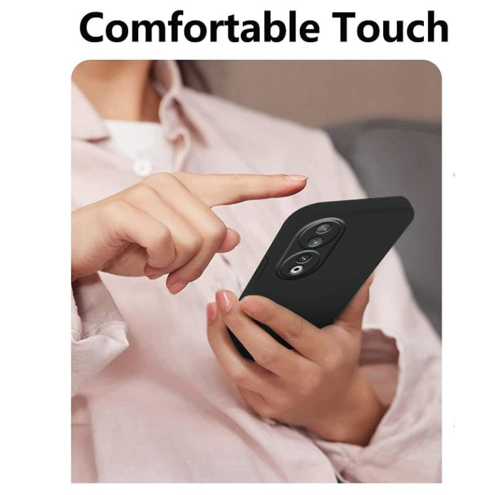 Husa Protectie, Vivimall, compatibila cu Honor 90, TPU Carbon, Negru - vivimall.ro