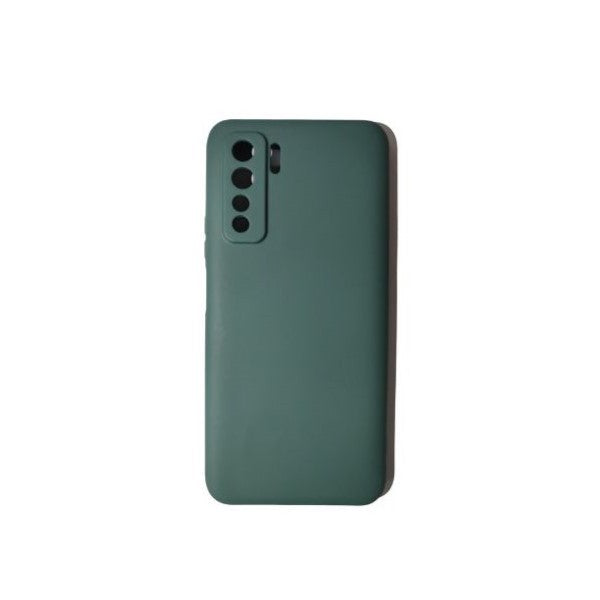 Husa protectie Flippy compatibila cu Huawei P40 Lite 5G Liquid Silicone Case Verde - vivimall.ro