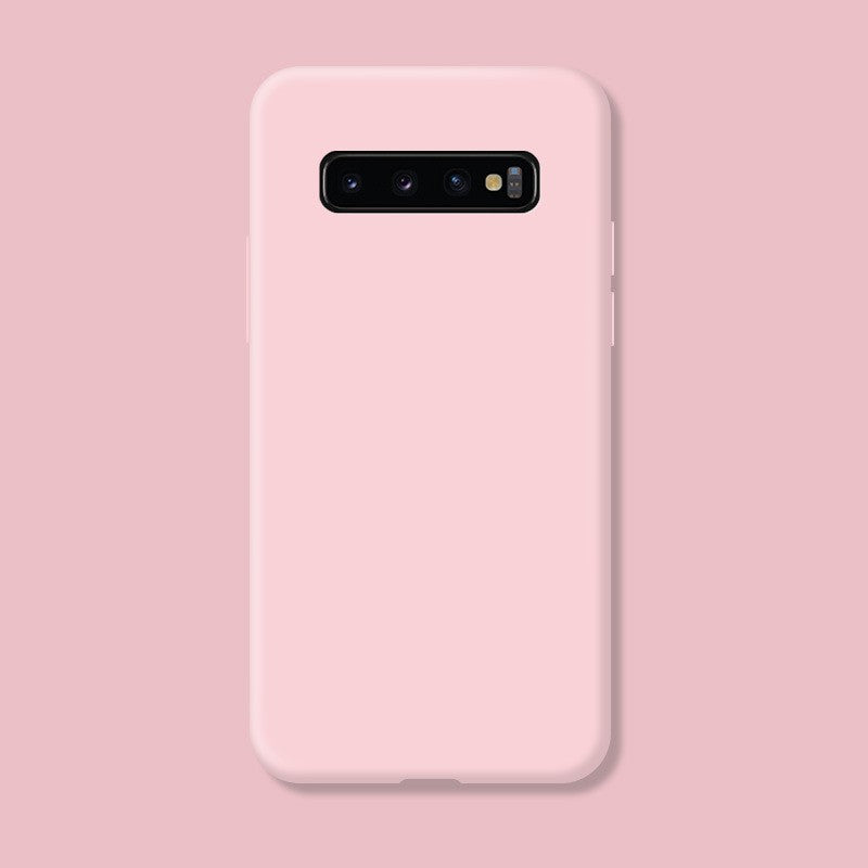 Husa protectie Flippy compatibila cu Samsung Galaxy S10 E Liquid Silicone Case Roz - vivimall.ro
