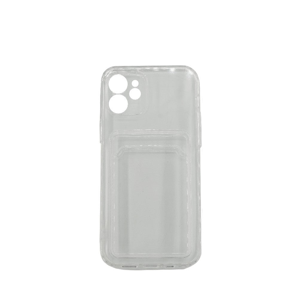 Husa protectie Flippy cu suport card compatibila cu Apple iPhone 11 Pro Transparent - vivimall.ro