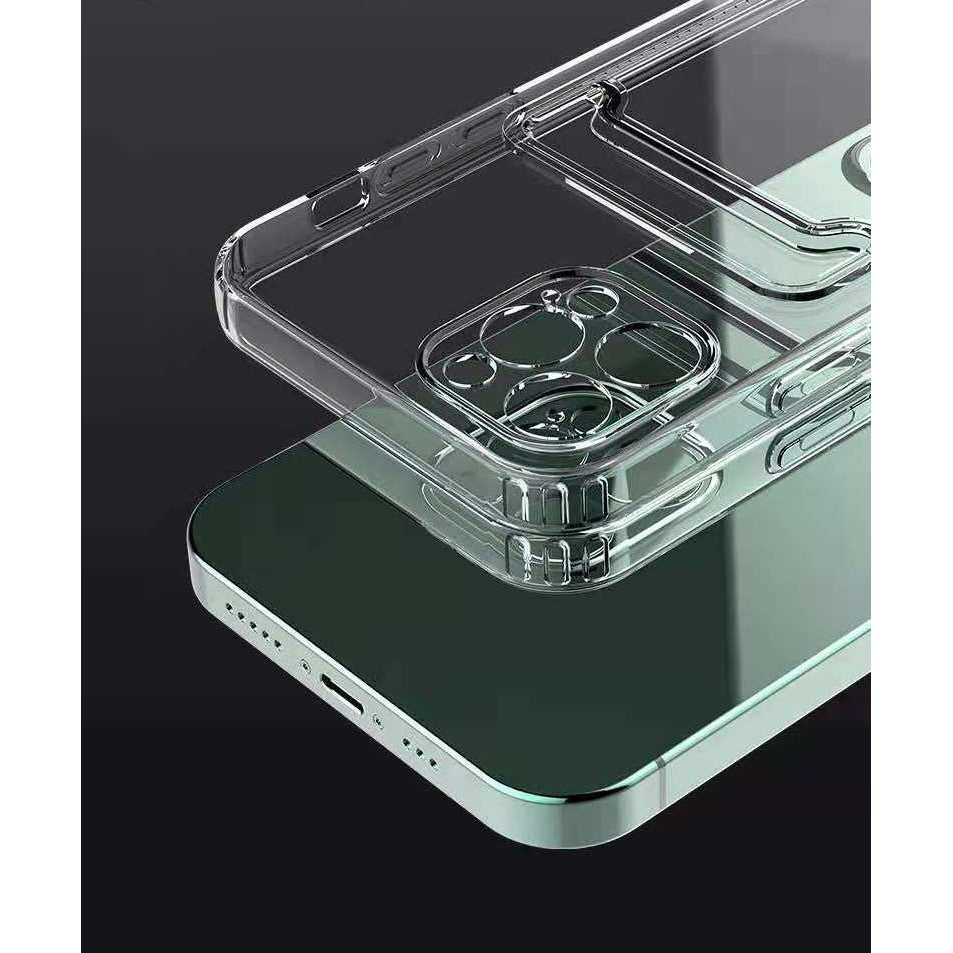 Husa protectie Flippy cu suport card compatibila cu Apple iPhone 11 Pro Transparent - vivimall.ro