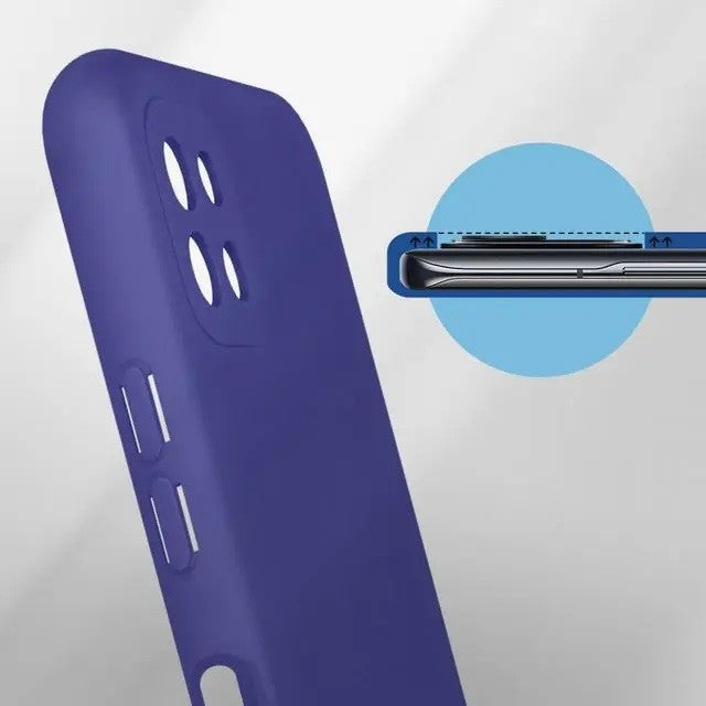 Husa protectie Flippy pentru Samsung A22 5G Liquid Silicone Mov - vivimall.ro