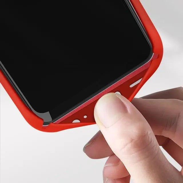 Husa protectie Flippy pentru Samsung A22 5G Liquid Silicone Rosu - vivimall.ro