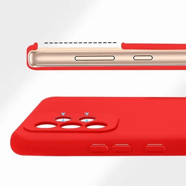 Husa protectie Flippy pentru Samsung A53 5G Liquid Silicone Rosu - vivimall.ro