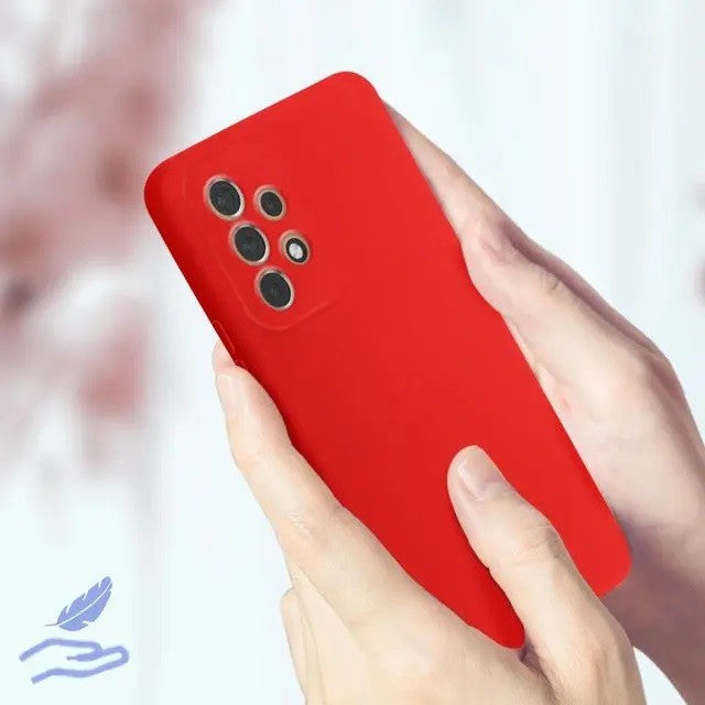 Husa protectie Flippy pentru Samsung A53 5G Liquid Silicone Rosu - vivimall.ro