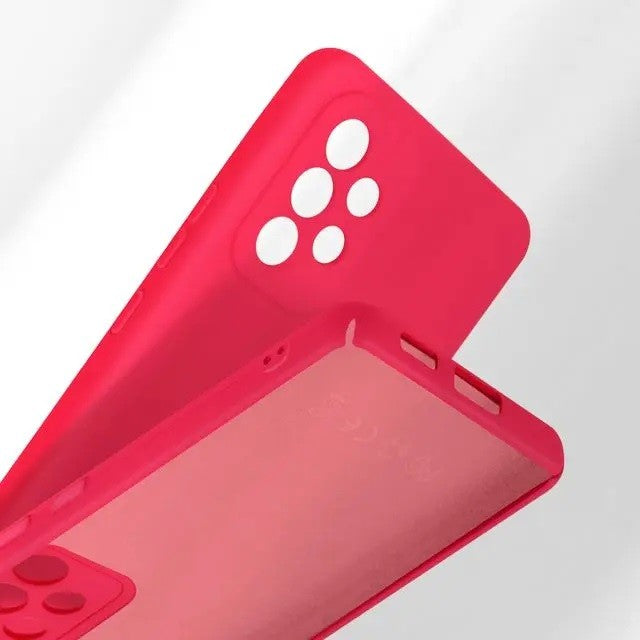 Husa protectie Flippy pentru Samsung A53 5G Liquid Silicone Roz Fuchsia/Roz - vivimall.ro