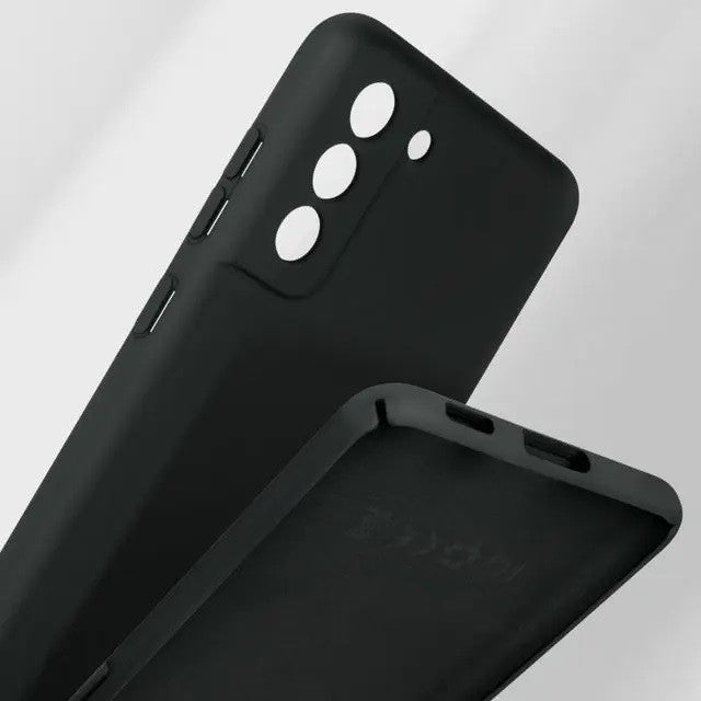 Husa protectie Flippy pentru Samsung S21 FE Liquid Silicone Negru - vivimall.ro