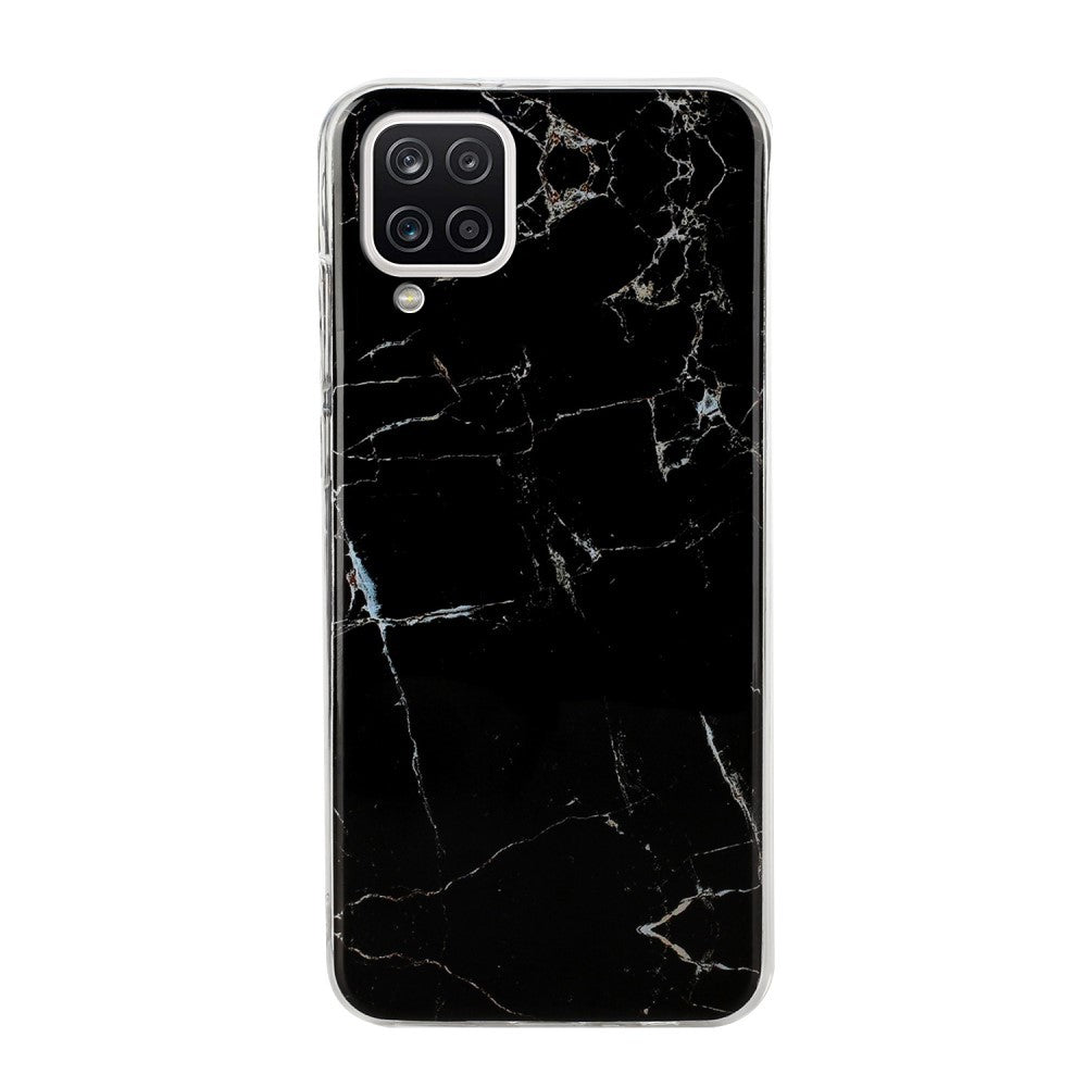 Husa protectie pentru Apple iPhone 11 Pro Soft IMD TPU Marble Negru cu Suport inclus - vivimall.ro