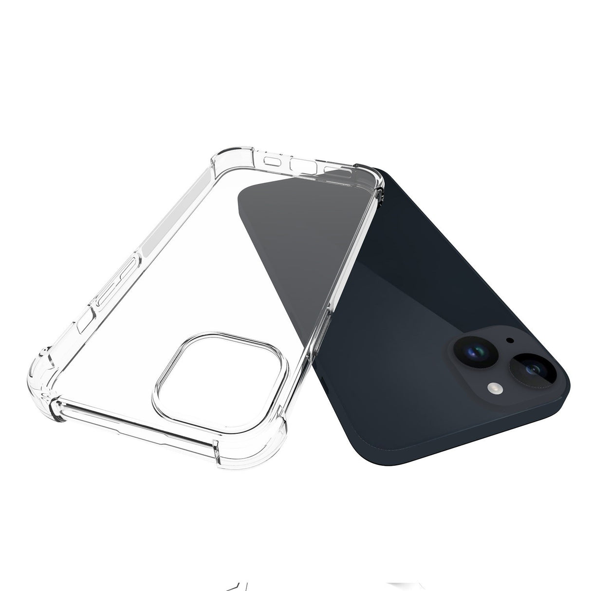 Husa protectie pentru Apple iPhone 15 Flippy, TPU, Antisoc, Protectie colturi, Rezistenta la impact, 1.5 mm, Transparenta - vivimall.ro