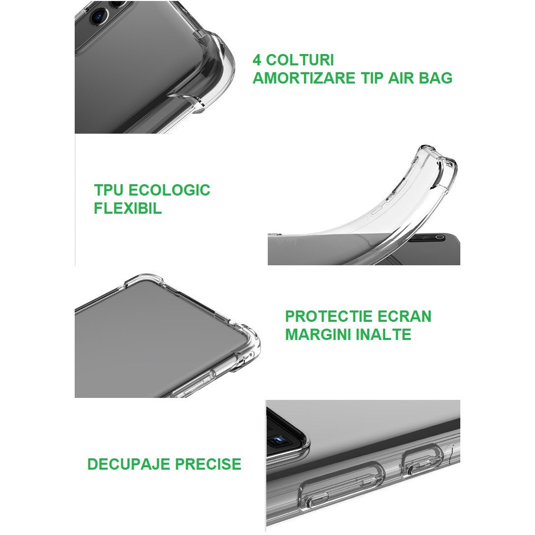 Husa protectie pentru Oppo Reno 7 5G, Flippy, TPU, Antisoc, Protectie colturi, Rezistenta la impact, 1.5 mm, Transparenta - vivimall.ro