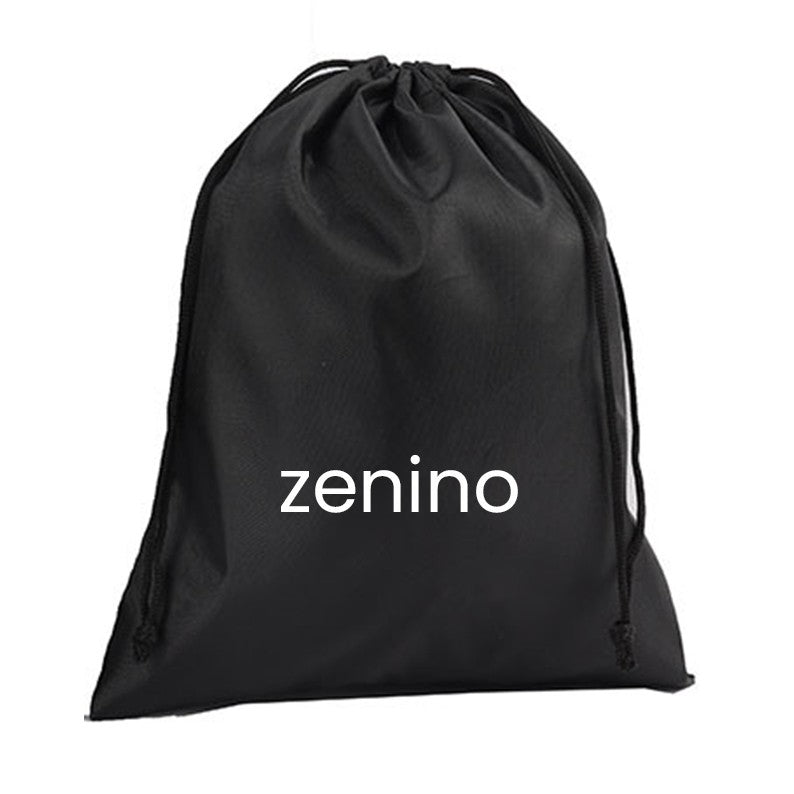 Husa Sac Pentru Pantofi, Husa Din Poliester Pentru Haine Incaltaminte, Lucruri In Calatorie, Inchidere Cu Snur, 30 X 20 Cm 80 G Negru - vivimall.ro