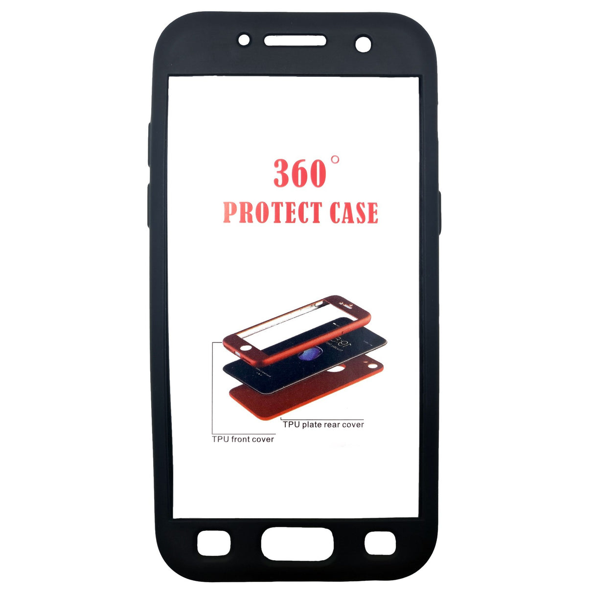 Husa Samsung Galaxy A3 2017 Full Silicone Negru - vivimall.ro