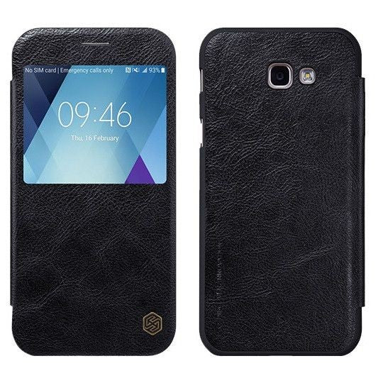 Husa Samsung Galaxy A3 2017 Nillkin Qin Flip Negru - vivimall.ro