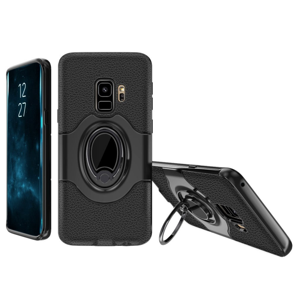 Husa Samsung Galaxy A8 2018 Ipaky Ring Negru - vivimall.ro