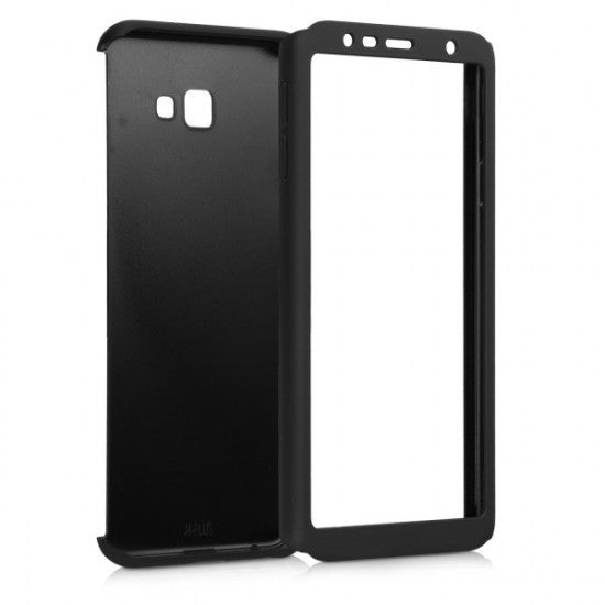 Husa Samsung Galaxy J4 Plus 2018 Full Cover 360 Negru + Folie de protectie - vivimall.ro