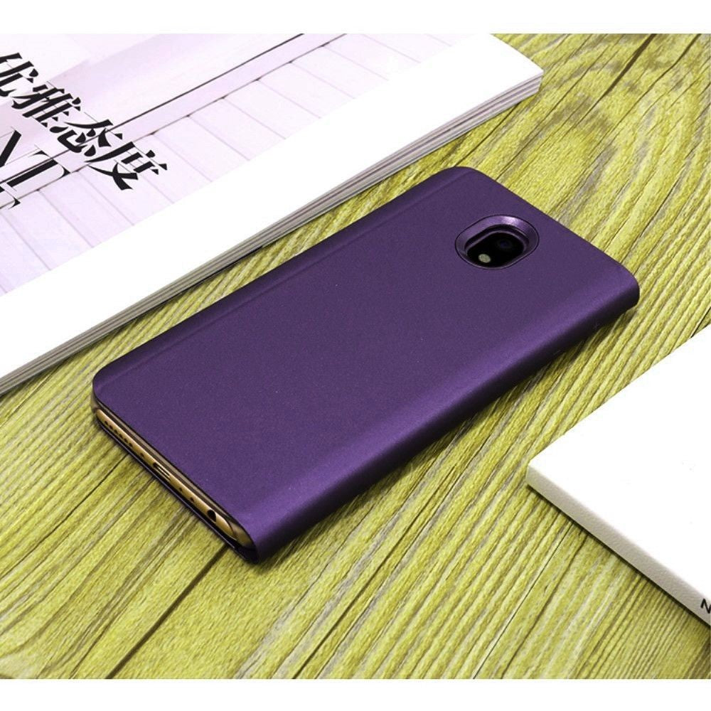 Husa Samsung Galaxy J5 2017 Flip Cover Oglinda Violet - vivimall.ro