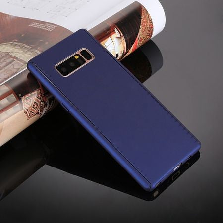 Husa Samsung Galaxy Note 8 Full Cover 360 Albastru + Folie de protectie - vivimall.ro