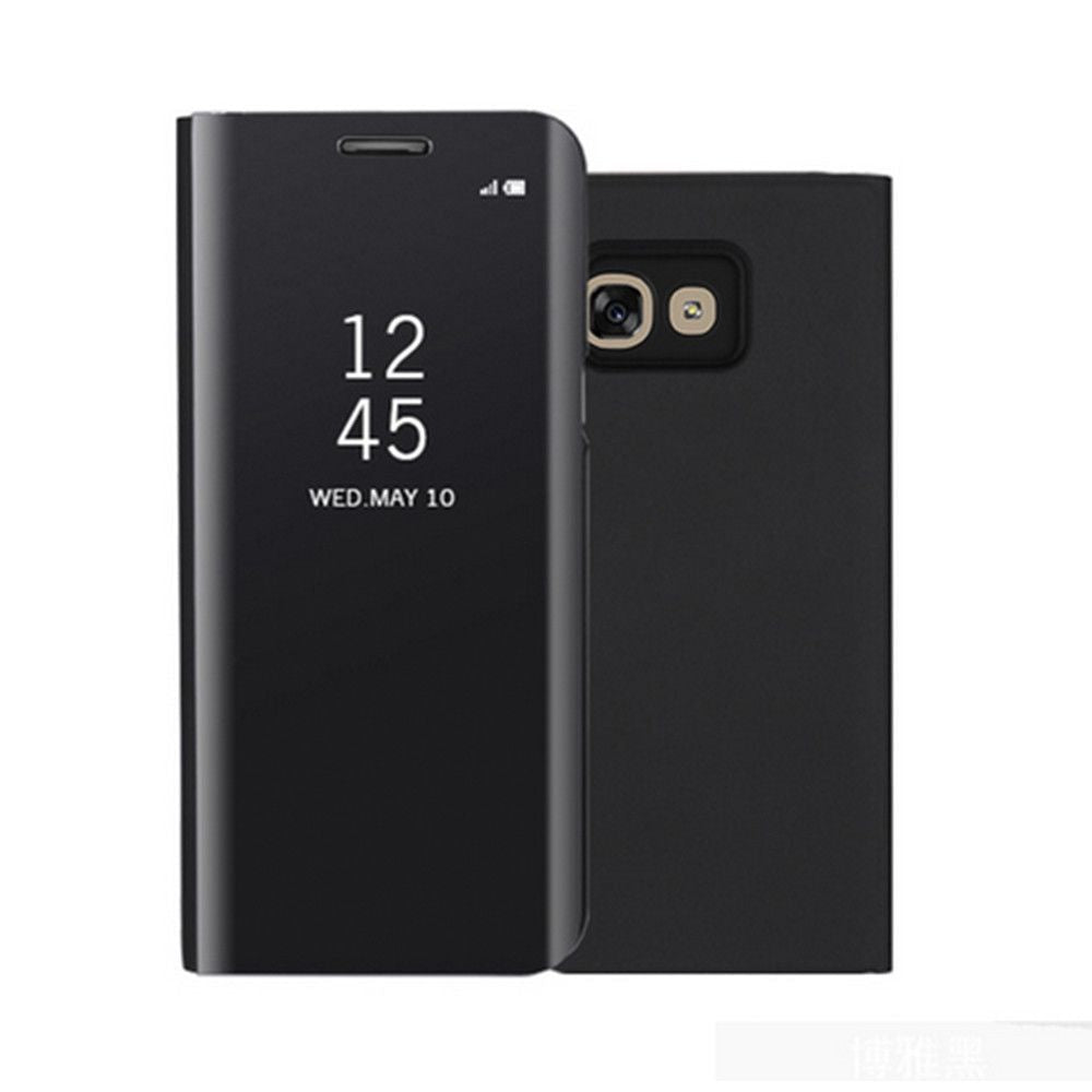 Husa Samsung Galaxy Note 9 Flip Cover Oglinda Negru - vivimall.ro