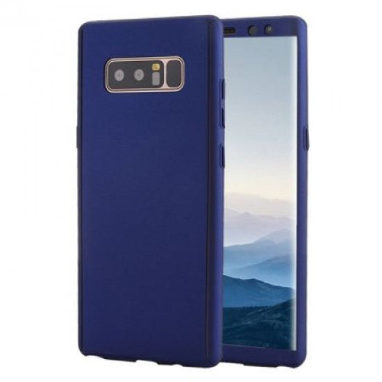 Husa Samsung Galaxy Note 9 Full Cover 360 Albastru + Folie de protectie - vivimall.ro
