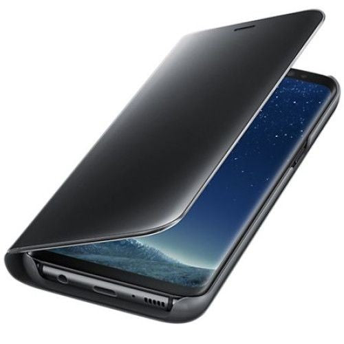 Husa Samsung Galaxy S8 Flip Cover Oglinda Negru - vivimall.ro