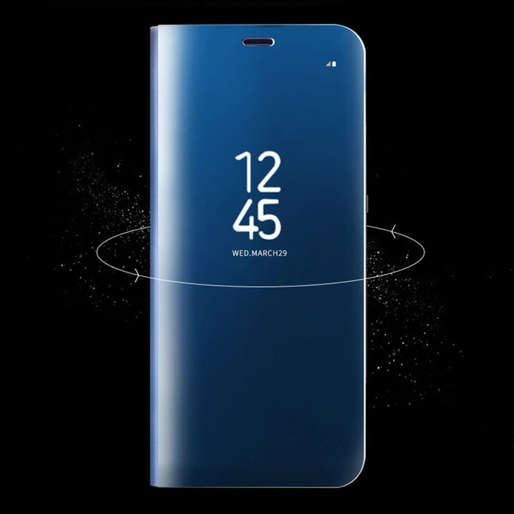 Husa Samsung Galaxy S8 Plus Flip Cover Oglinda Albastru - vivimall.ro