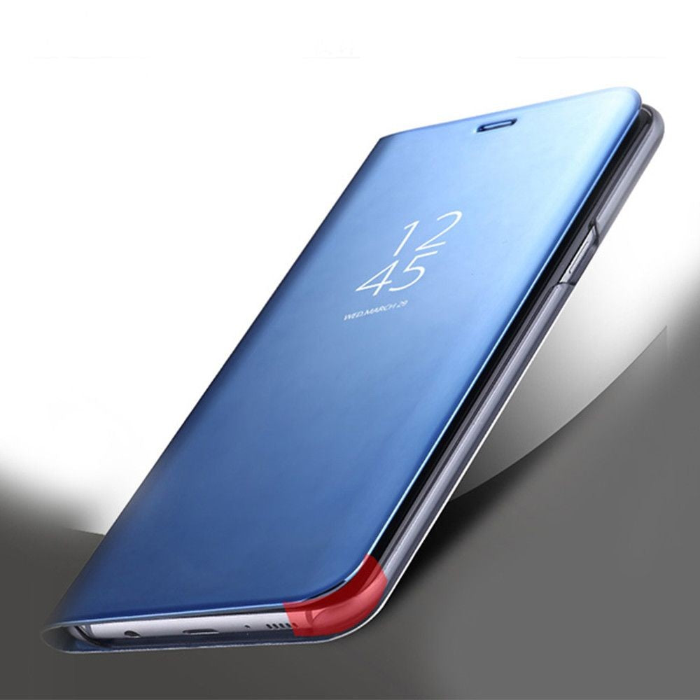 Husa Samsung Galaxy S8 Plus Flip Cover Oglinda Albastru - vivimall.ro