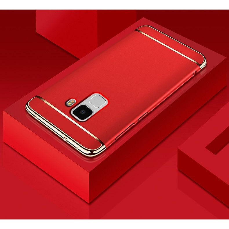 Husa Samsung Galaxy S9 Luxury Plating 3 in 1 Rosu - vivimall.ro