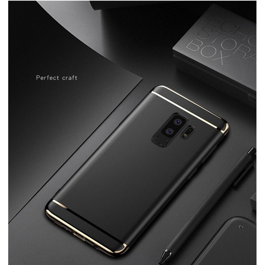 Husa Samsung Galaxy S9 Plus Luxury Plating 3 in 1 Negru - vivimall.ro