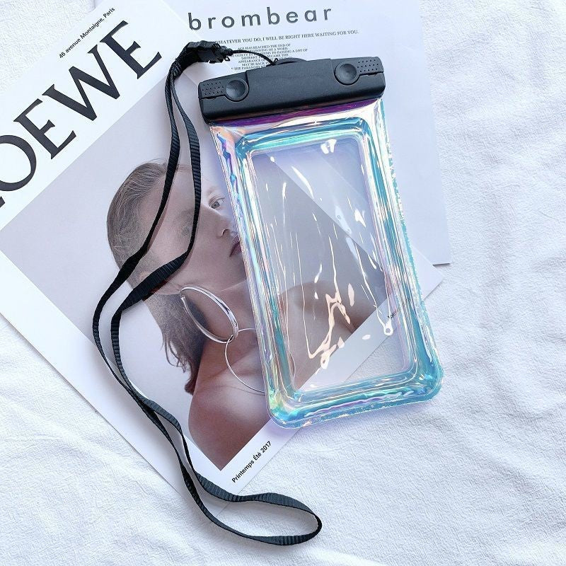 Husa subacvatica Holografica Waterproof Flippy, Snowproof, Universala, Impermeabila, cu Snur, pentru telefon sau documente, Negru - vivimall.ro