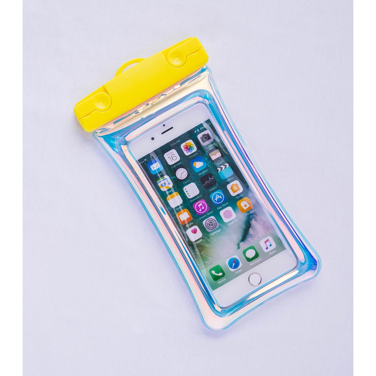 Husa subacvatica Holografica Waterproof Flippy, Snowproof, Universala, Impermeabila, cu Snur, pentru telefon sau documente, Galben - vivimall.ro