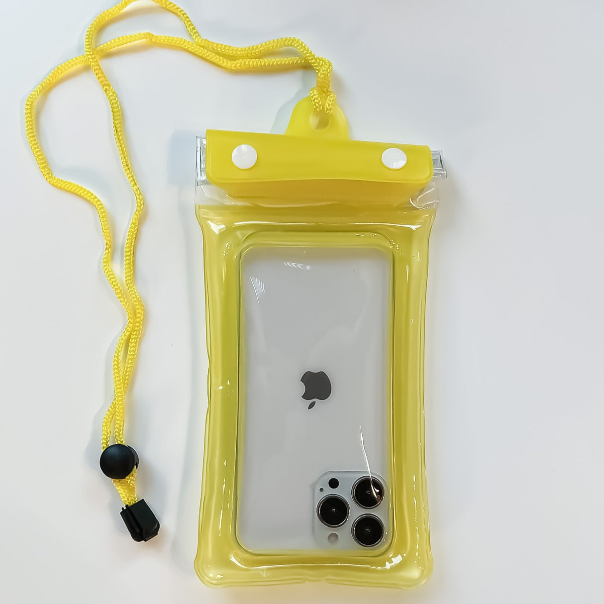 Husa subacvatica Zip Waterproof Flippy, Snowproof, Universala, Impermeabila, cu Snur, pentru telefon sau documente, Galben - vivimall.ro