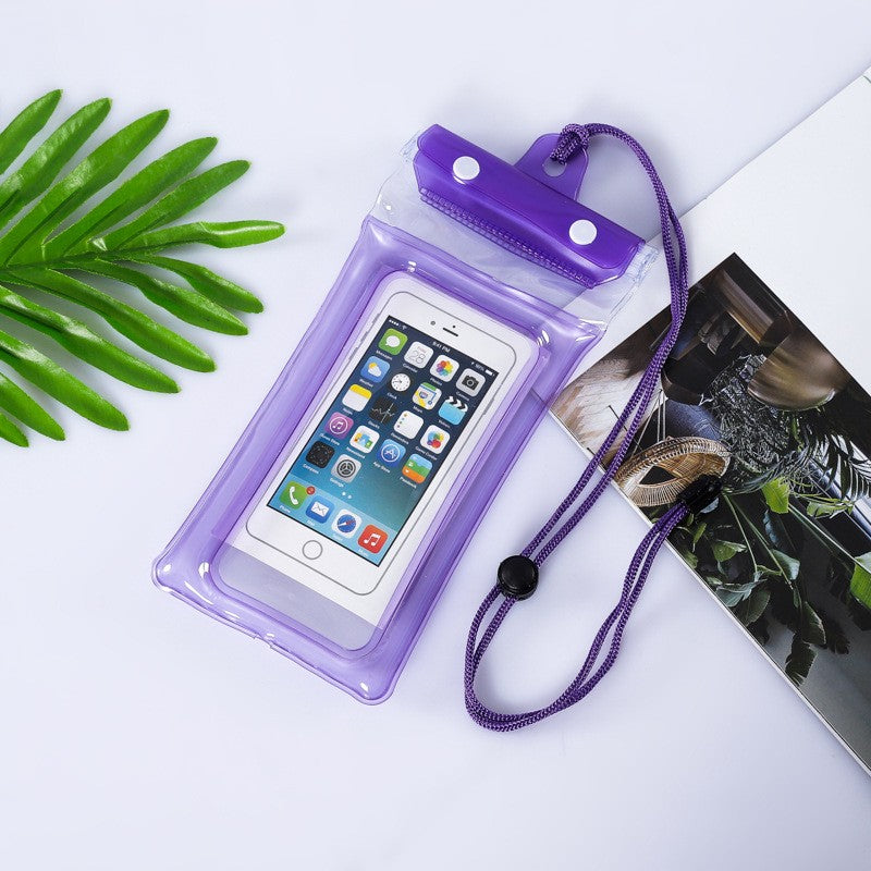 Husa subacvatica Zip Waterproof Flippy, Snowproof, Universala, Impermeabila, cu Snur, pentru telefon sau documente, Mov - vivimall.ro