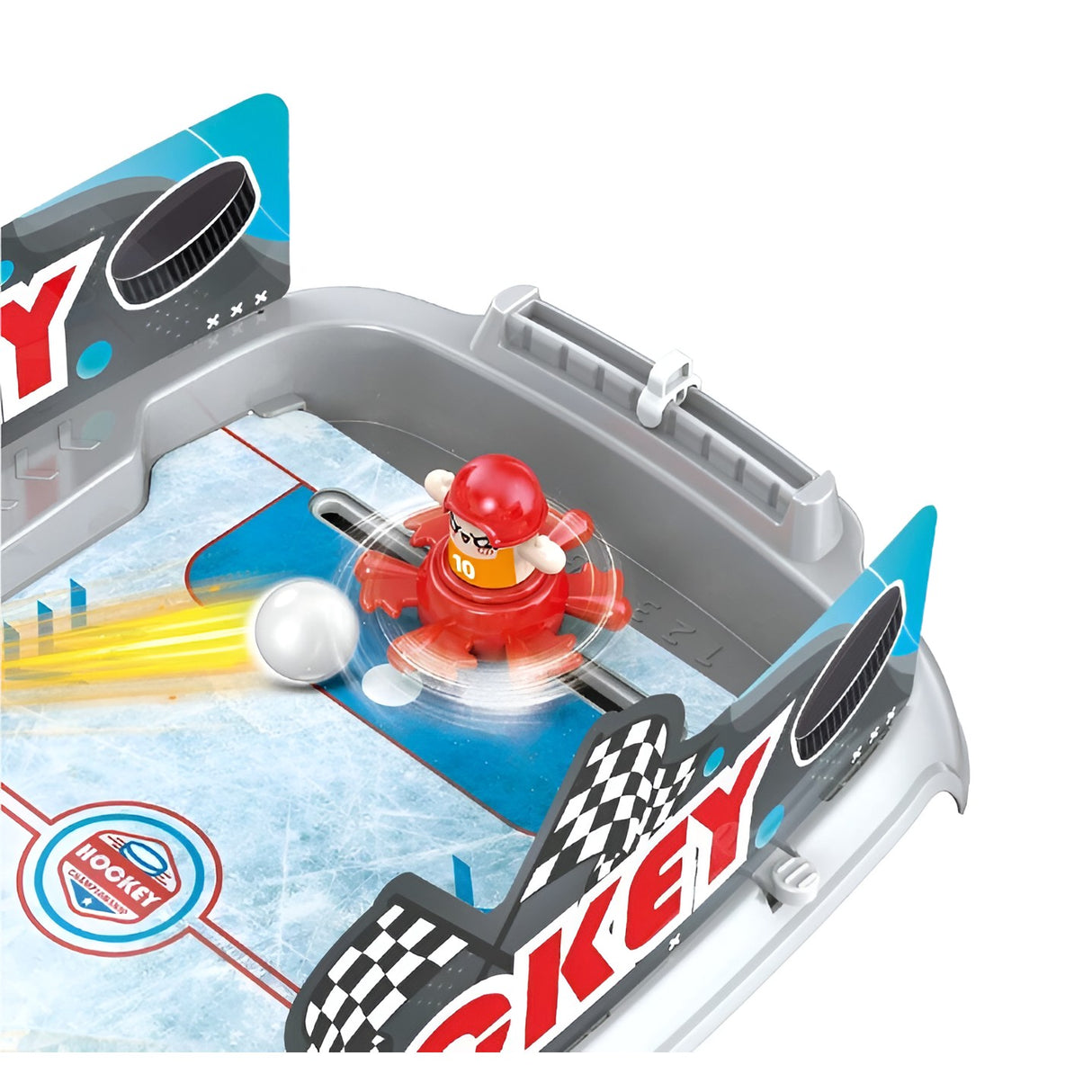 Joc de Masa Interactiv Ice Hockey pentru Copii, Vivimall, 4 Mingi, Tabela Scor, 40.7x27x14.5 cm, Multicolor - vivimall.ro