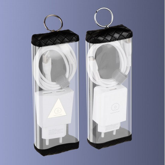 Incarcator Retea 2.1A 2USB + Cablu Micro-USB T06 Vivimall Blister, Alb - vivimall.ro