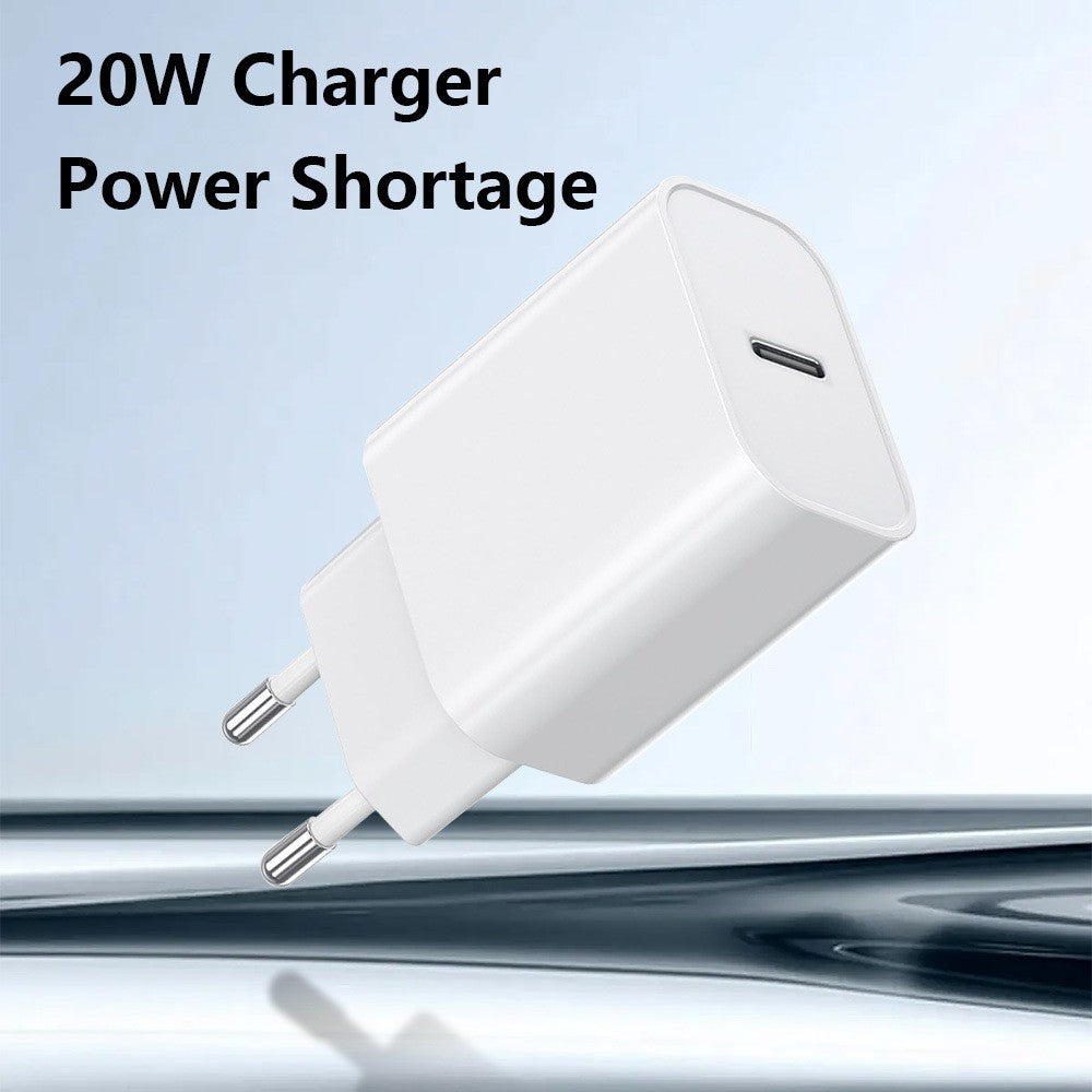 Incarcator Retea Fast Charge, Vivimall, Incarcator Standard European Power Delivery 20 W, Compatibil cu iPhone 8-14, Alb - vivimall.ro