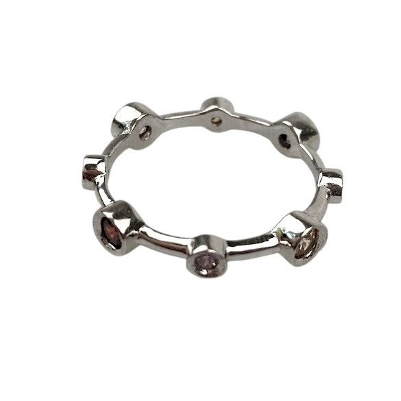 Inel Argint 925, Circular cu Pietre Colorate M 49 - vivimall.ro