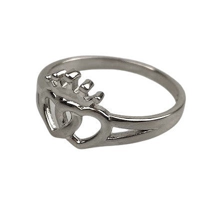 Inel Argint 925, Coroana cu Inimi M 50 - vivimall.ro