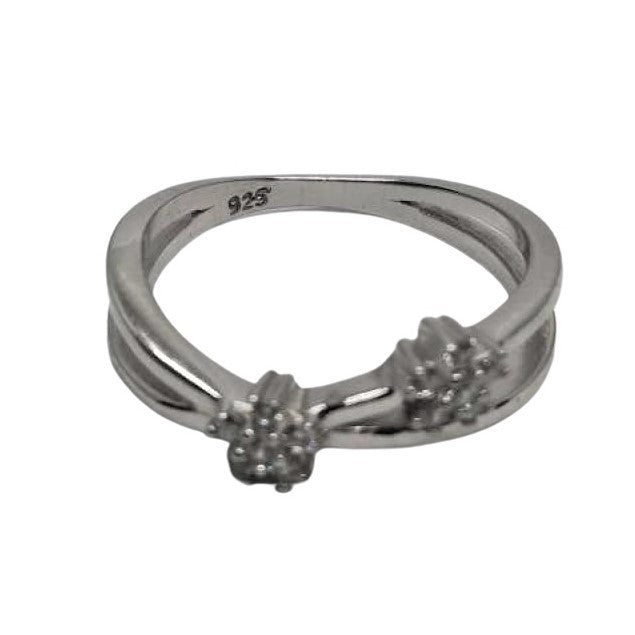 Inel Argint 925, Floricele cu Zirconii M 56 - vivimall.ro