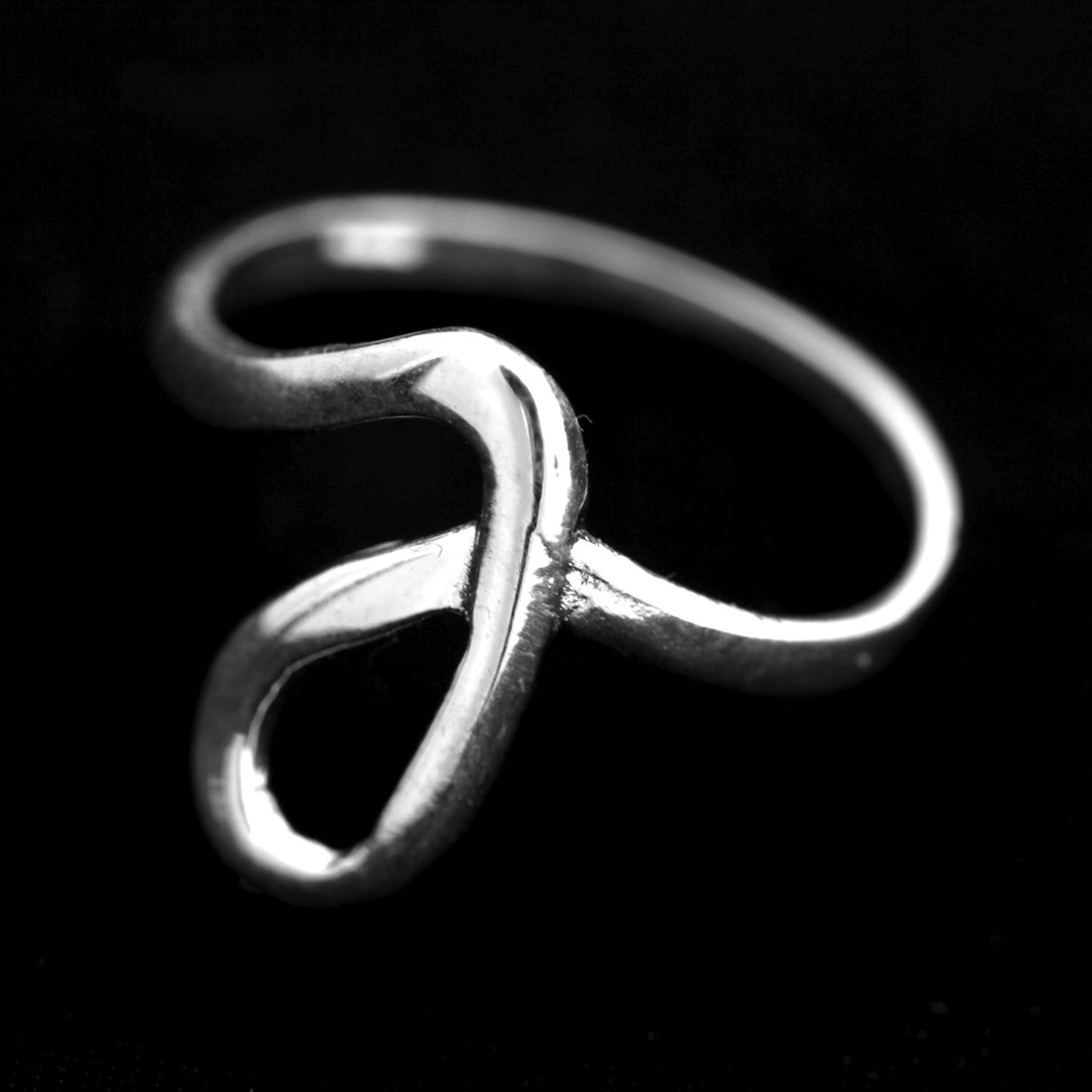 Inel din Argint 925 cu model de forma literei L, marimea 49 - vivimall.ro