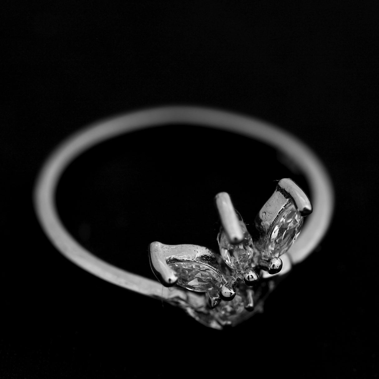 925 ezüst gyűrű cirkóniával, 58-as méret