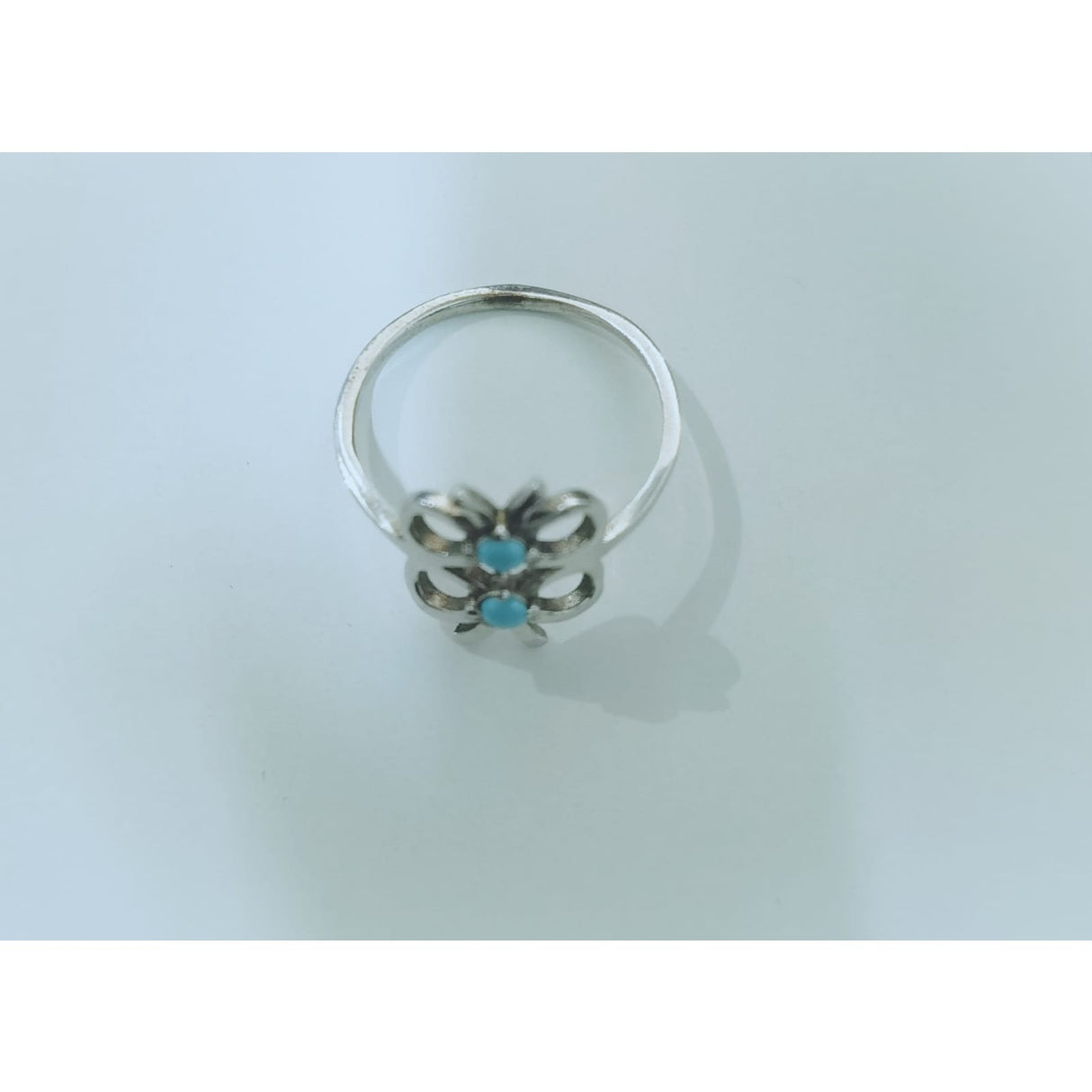 Inel din Argint 925 Inger/ Fundita Albastra M51 - vivimall.ro