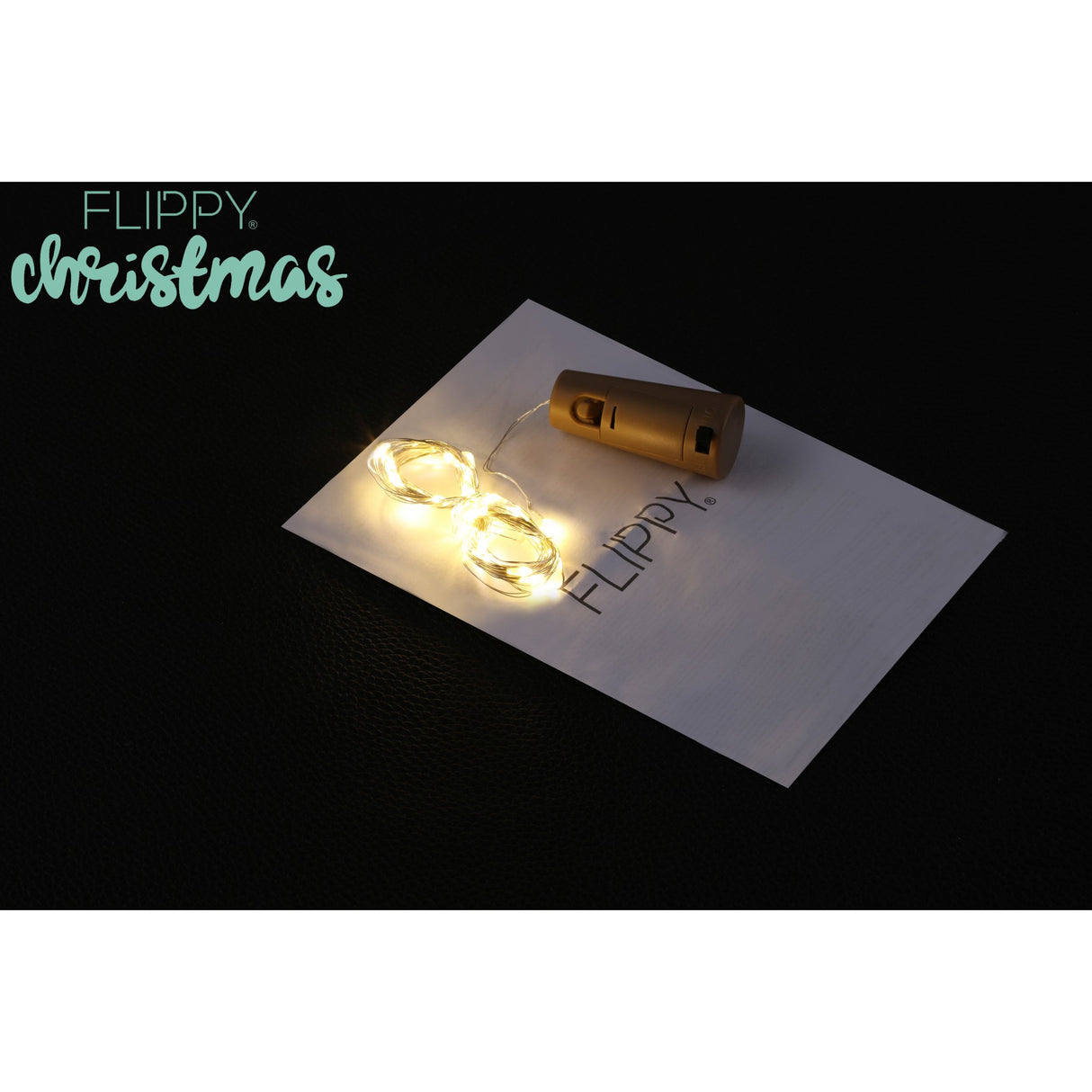 Instalatie Craciun, 1 metru, 10 LED-uri, alb cald,cu baterii,fir cupru, liniar, interior/exterior, Flippy - vivimall.ro