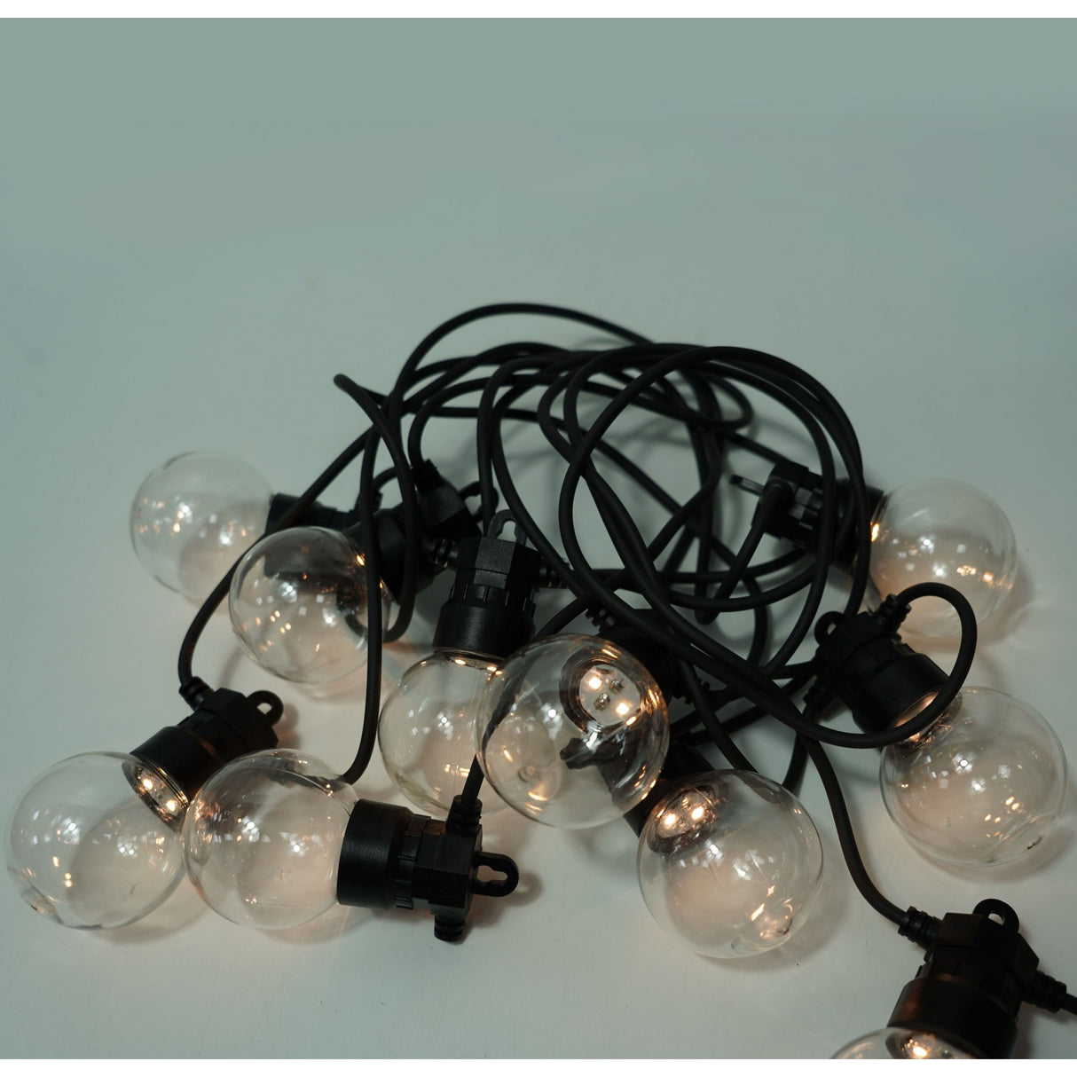 Instalatie Craciun, 10 M, 20 de LED-uri, alb-rece, model cu bulb, liniara, solara interior/exterior, Flippy - vivimall.ro