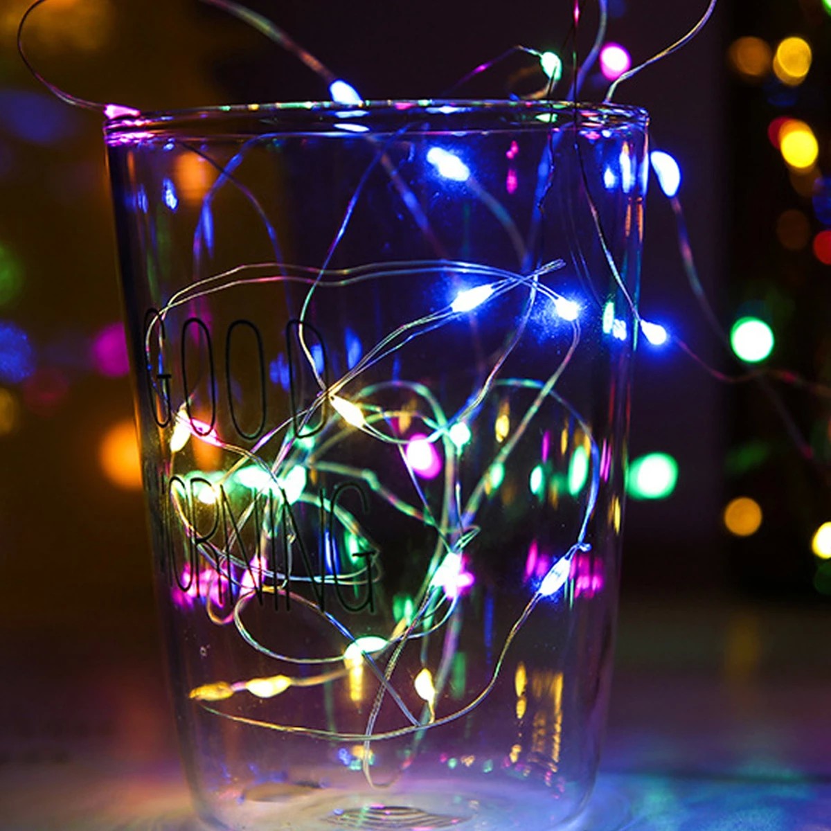 Instalatie Craciun, 5 metri, 50 LED-uri, USB, Telecomanda cu 8 functii, Multicolor, Vivimall - vivimall.ro