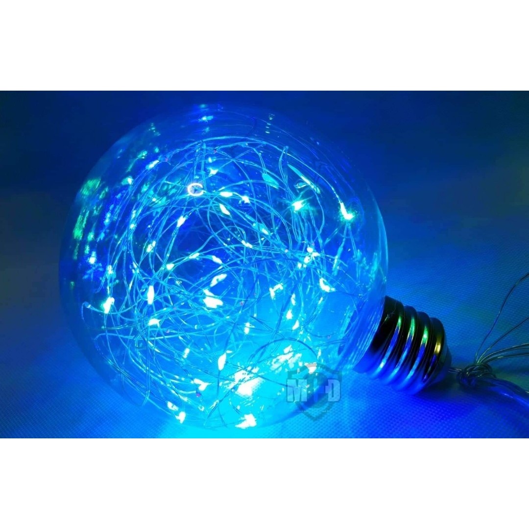 Instalatie Craciun, 50 m, 500 Led-uri, Albastru, Alb Cald, 8 jocuri de lumini, Transformator, Interconectabila, Prelungitor 3 m inclus, Fir Cupru, Vivimall - vivimall.ro