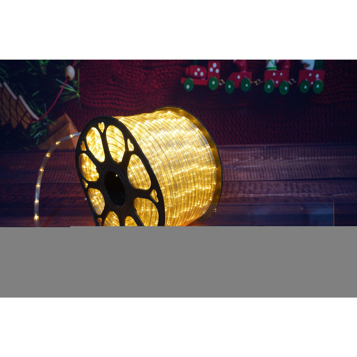 Instalatie Craciun, 74 m, 1776 Led-uri ,Furtun Luminos, Alb cald, 8 jocuri de lumini, Transformator, Sectionabila, 220 V, Vivimall - vivimall.ro