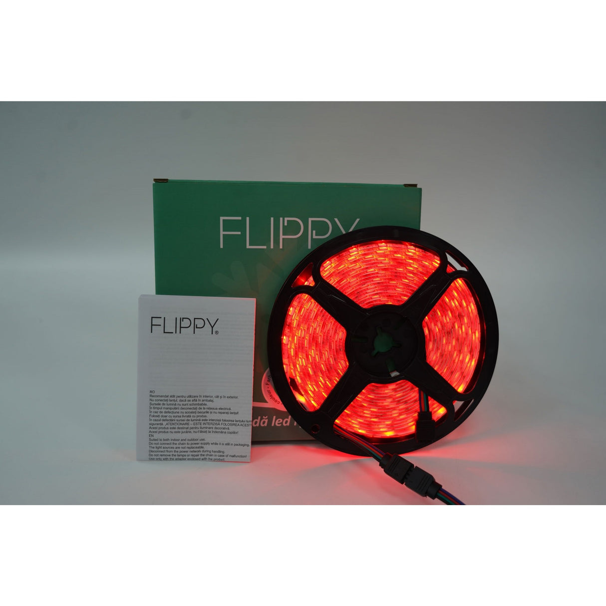 Instalatie Craciun, tip Banda RGB Multicolor Luminoasa cu telecomanda, 5 m, 270 Led-uri, Vivimall, Atentie! Necesita Alimentator - vivimall.ro