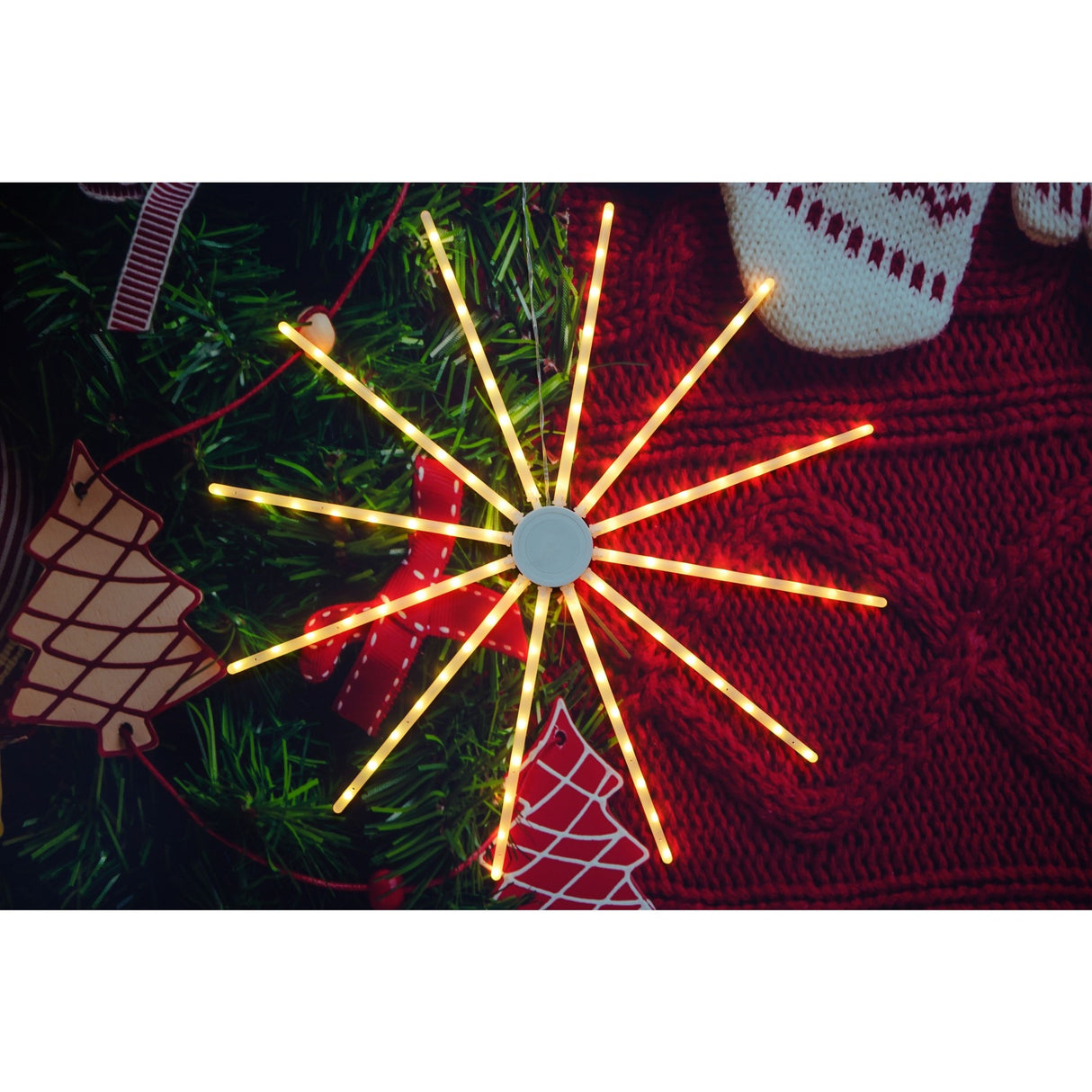 Instalatie de Craciun,96 LED-uri,joc de lumini,multicolor RGB,moara de vant,cu transformator,fir cupru,interior/exterior,Vivimall - vivimall.ro